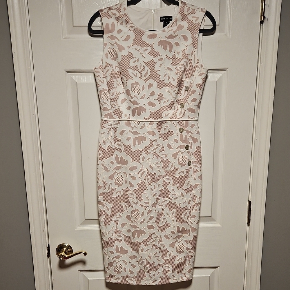 Kate and Lily Floral Lace Sleeveless Dress